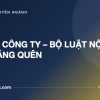 ĐIỀU LỆ CÔNG TY – BỘ LUẬT NỘI BỘ BỊ LÃNG QUÊN - tuvannhathuong.com